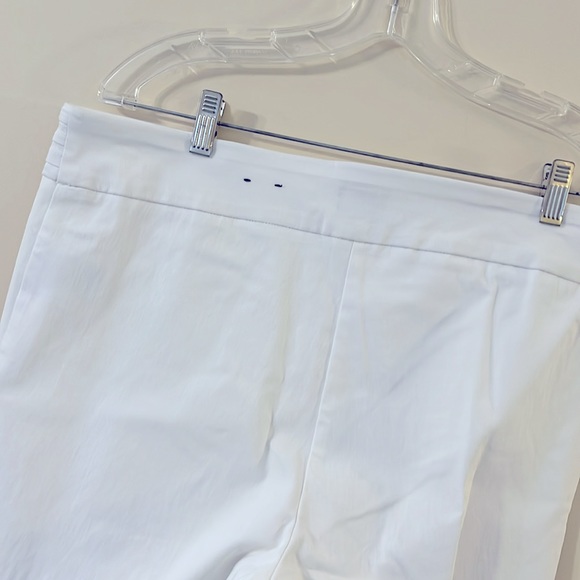 JM COLLECTION Tummy Control White Pullon Ankle Tailored Pants NWOT - Picture 6 of 9